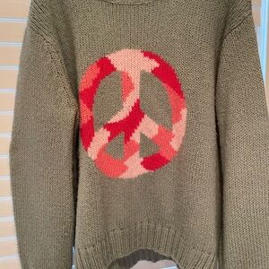 Peace sign sweater